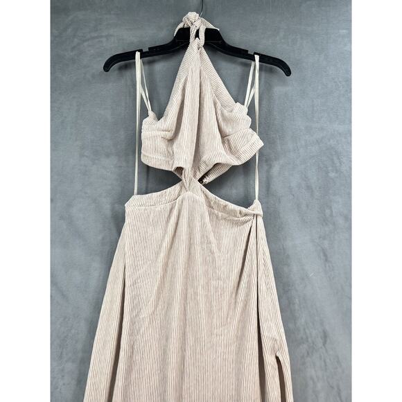 Rumer Cassidy Maxi Dress in Nude Size Large Stretchy - Picture 4 of 13